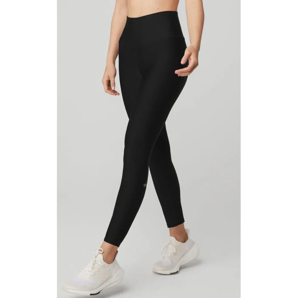 Alo 7/8 High-Waist Airlift Leggings Black Hi-Rise Waisted Skinny Tights Pants